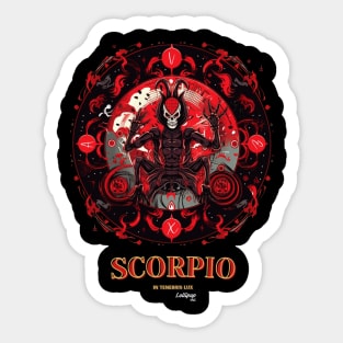 Dark Zodiac Scorpio: The Venomous Descent Sticker